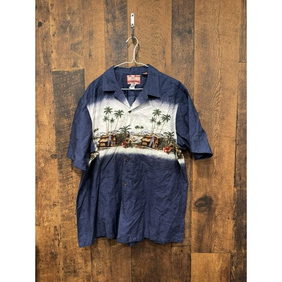 Vintage RJC Hawaiian Button Up Short Sleeve Shirt XL EUC - Picture 2 of 5
